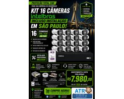 Kit 16 Câmeras Incluso Instalação em São Paulo